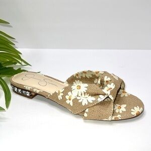 Jessica Simpson Sashara Sandal in Floral Burlap Size 7M